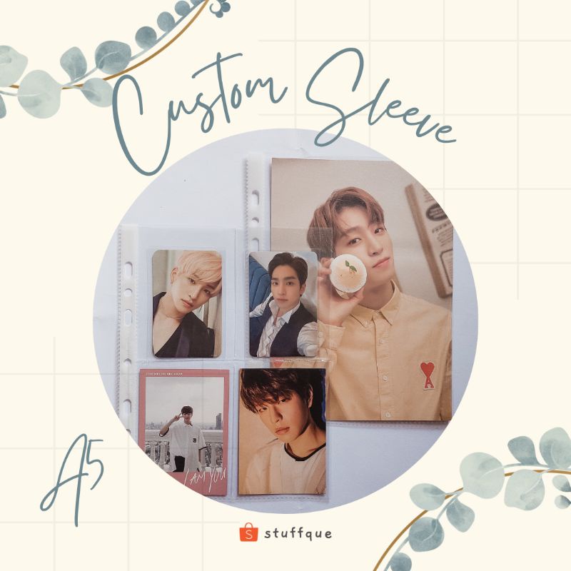 [BACA DESKRIPSI/MINIMAL ORDER 5 PCS] A5 Custom Sleeve