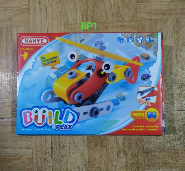 Mainan Anak Lego Build and Play Puzzle STEAM Bongkar Pasang Transport Montir Robot Mobil Kado Ultah