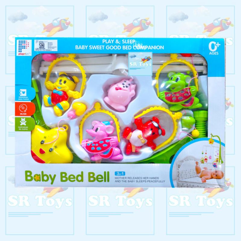 Baby Bed Bell Mainan Bayi Music Box Gantung / Musical Mobile Besar Kado Lahiran