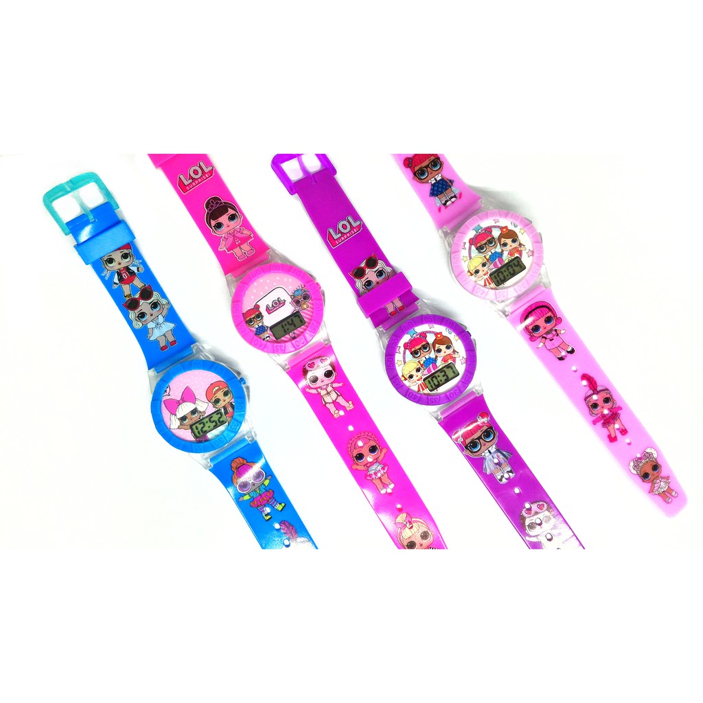 Jam Tangan Anak Karakter LOL Lampu Musik Digital