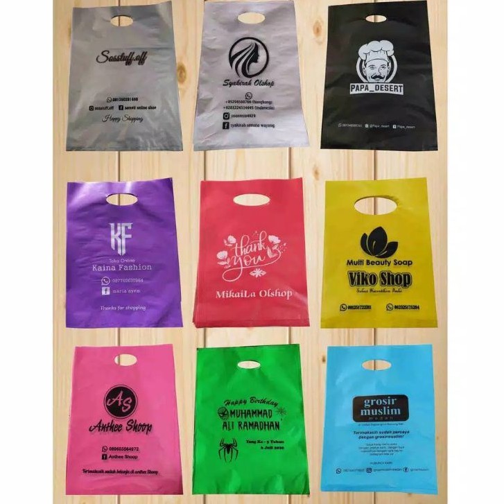 Jual Plastik Packing Sablon Onlineshop 15x22 Cm Shopee Indonesia 4088