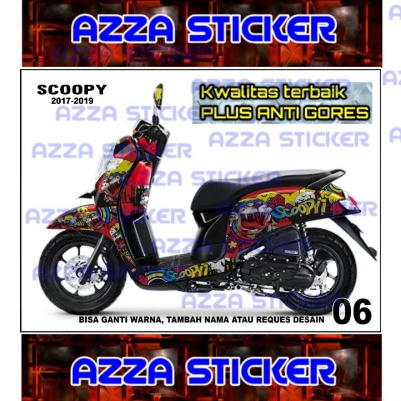 Sticker decal Scoopy 2019 Full Body decal Scoopy 2019 Full body 06