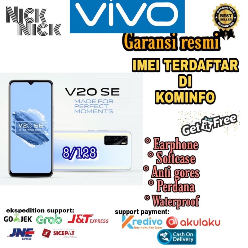 PROMO Cuci Gudang HP Vivo V20 SE 8/128 Garansi Resmi