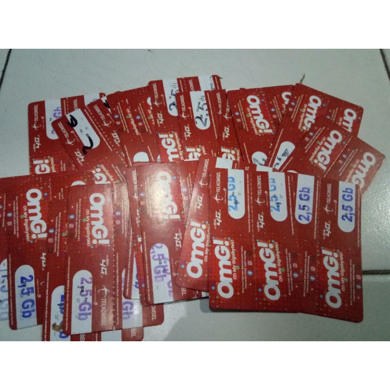 VOUCHER TELKOMSEL 2.5 GB (kirim kode via chat) JABODETABEK