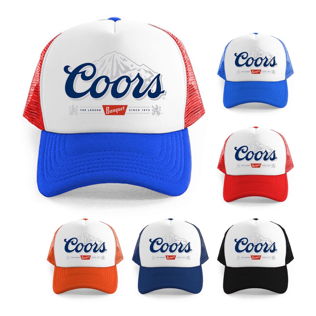 Topi Jaring Trucker Pria Dewasa Original Import Vintage Vespa Custom STP Oil Mooneyes Coors Beer