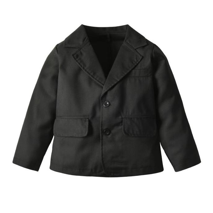 Jas blazer hitam anak laki laki import (SBB11) Termurah Terbaru