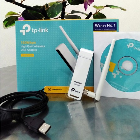 TP-Link TL-WN722N Adapter USB Wifi Dongle Receiver Wireless Antenna