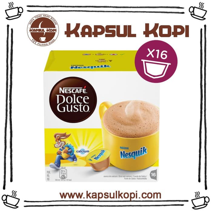 

Nesquik Kapsul Kopi Nescafe Dolce Gusto Import NDG Coffee Capsule - kkp1064