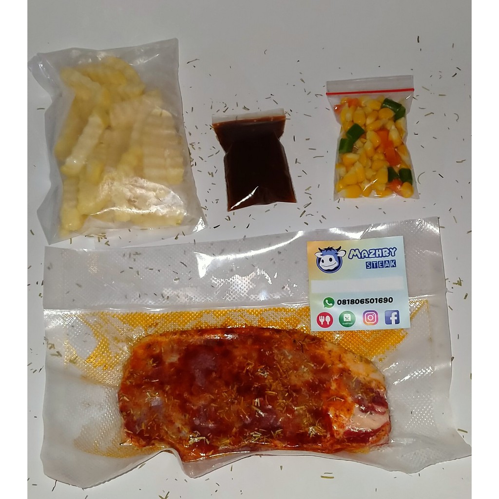 

Termurah! Sirloin Steak Paket Lengkap Kentang Saus Sayur