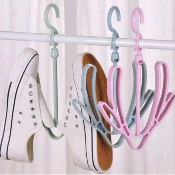 GANTUNGAN JEMURAN SEPATU FLEKSIBLE / HANGER SEPATU/ HANGER PAKAIAN / HANGER SEPATU / GANTUNGAN SEPATU SANDAL / HANGER PAKAIAN / SHOE HANGER PVC / Hanger Sepatu U / Gantungan Jemuran Serbaguna Sepatu Sandal / Hanger Sepatu Multifungsi / Shoes Hanger Lentur