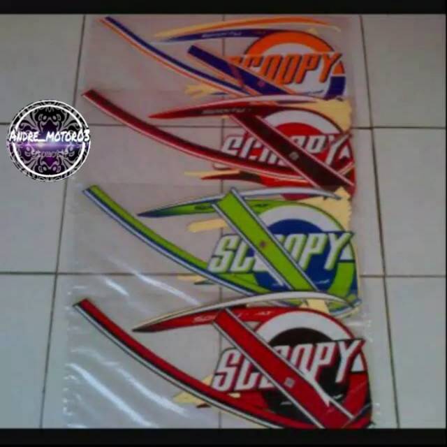 Striping ORI Honda Scoopy sporty fi 2015-2016