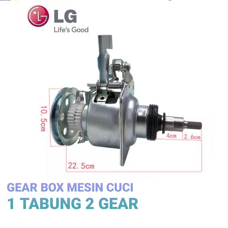 Gearbox Mesin Cuci 1 Tabung Fuzzy Logic 2 gear