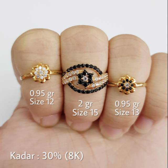 L7 - CINCIN EMAS SIZE 12, SIZE 13 & SIZE 15 KADAR 30%