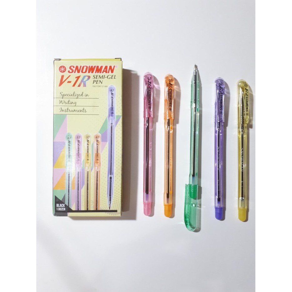 

SNOWMAN V-1R Semi Gel Pen (Pack)
