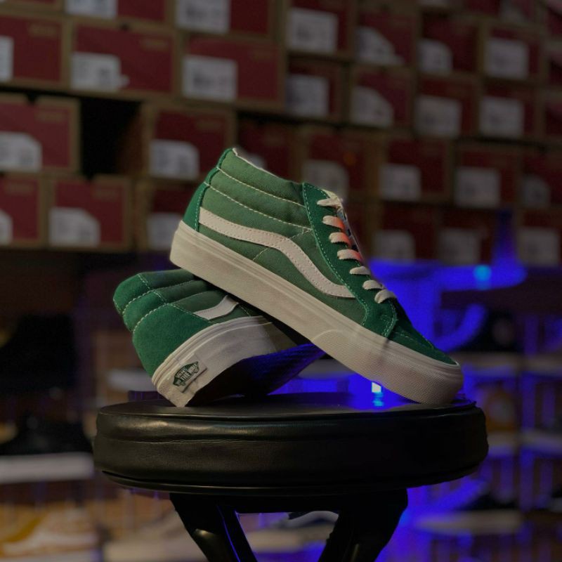 Vans Sk8-Mid Reissue Green Blocked Tongue