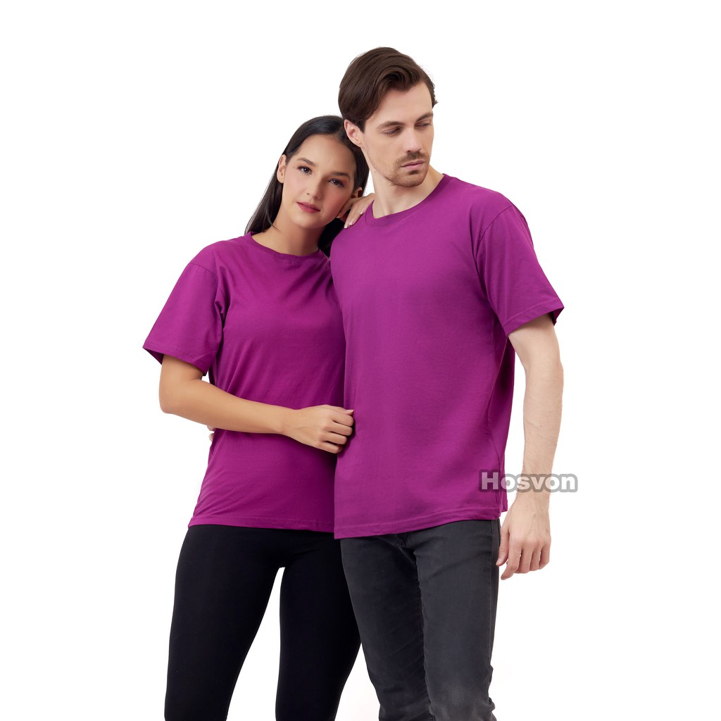 UNGU TUA Cotton Combed 30s Lengan Pendek (PRIA &amp; WANITA)