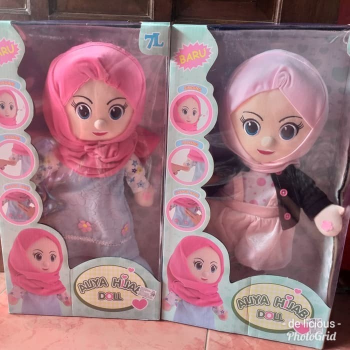 Mainan Boneka ALIYA HIJAB Boneka Mengaji, Berdoa dan Bernyanyi