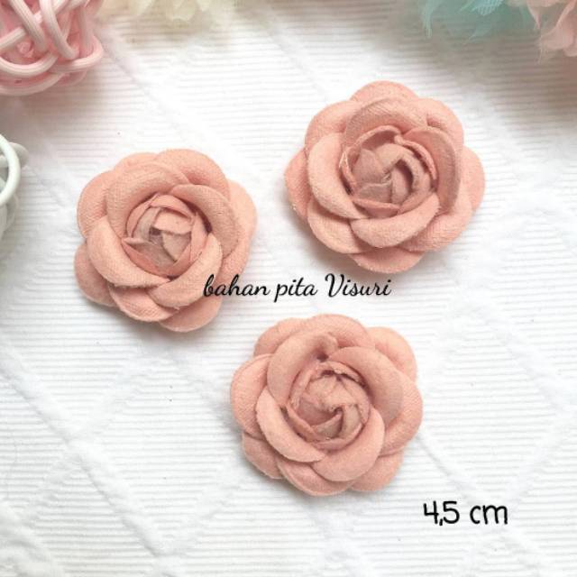 Bunga Velvet Rose 4 cm