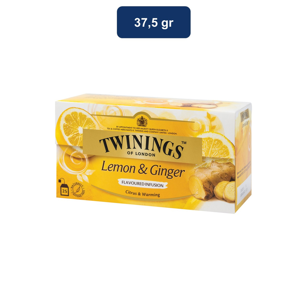 

Twinings Lemon & Ginger Tea 37.5 gr