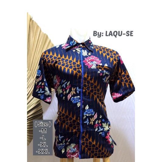 Atasan Baju Kemeja Motif Batik Pria Modern Outfit Pesta Kondangan Terbaru Laki Laki By Laquse_kebaya2