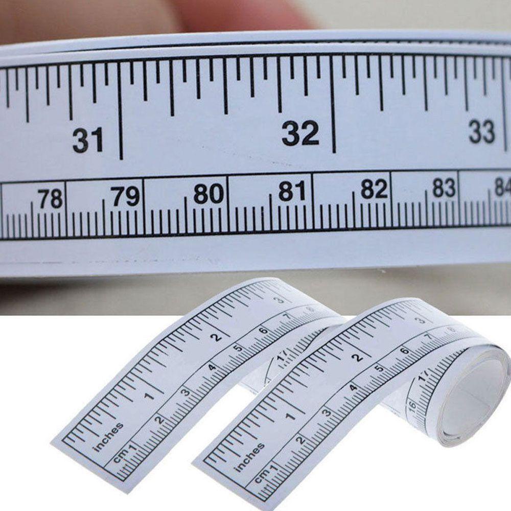 【 ELEGANT 】 Ruler Stickers New Silver Vinyl Sewing|Measure