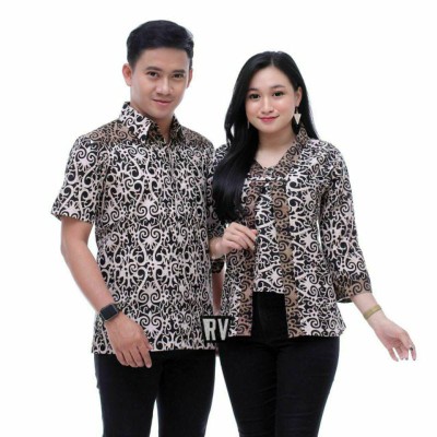 Batik Couple | Atasan Batik Couple | Couple Blouse Dan Hem Batik
