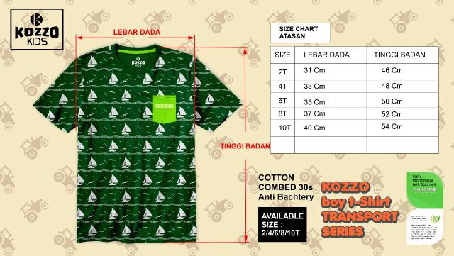 Kaos Anak Laki Laki Karakter 2-9 Th Kozzo Kids