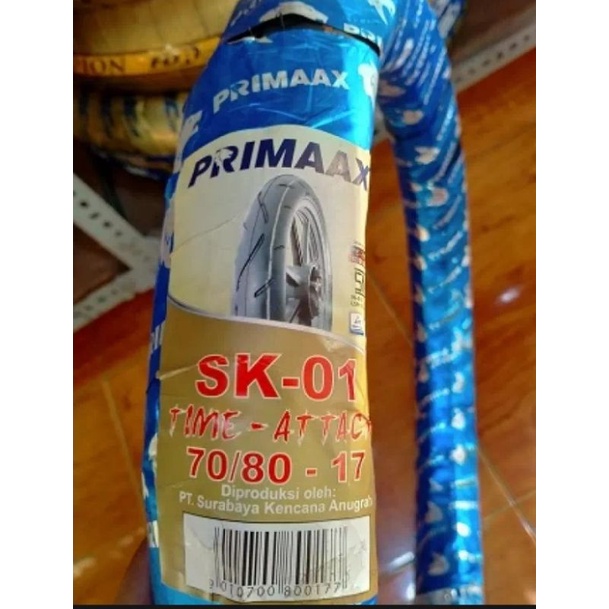 Ban Primax SK01 70/80-17 Non tubles/Ban Depan Donat Revo Absolute/Ban Depan Donat Supra125/Ban Depan