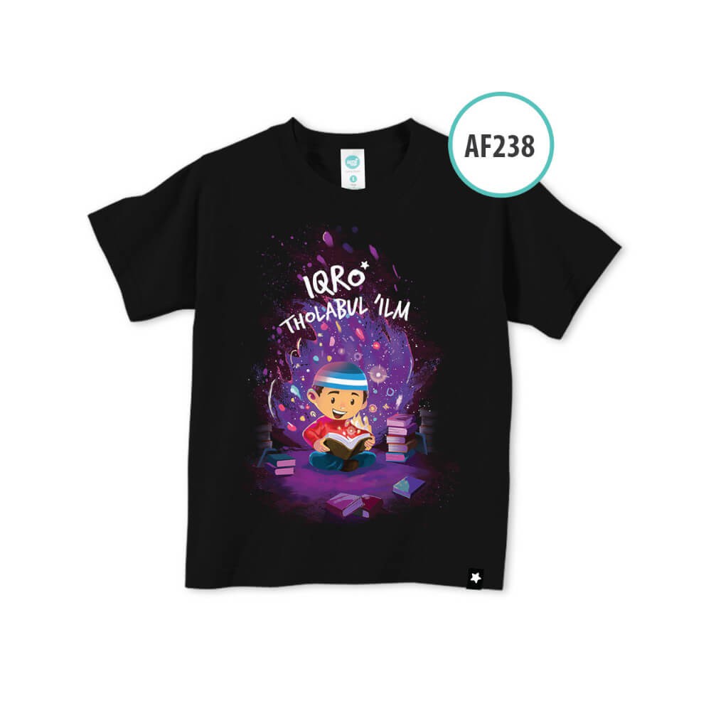 Kaos Anak Muslim Afrakids AFRA - AF238 Iqro' Thalabul 'Ilm