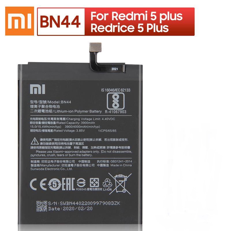 Batre Battre Baterai XIAOMI Redmi5Plus Redmi5+ BN44 BN-44