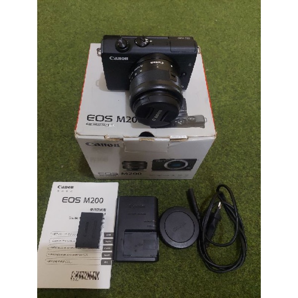 Kamera Mirrorless Canon M200 Kit Fullset Second / Camera Eos m200 Bekas Fullset Bukan M10 M3 M6 m100