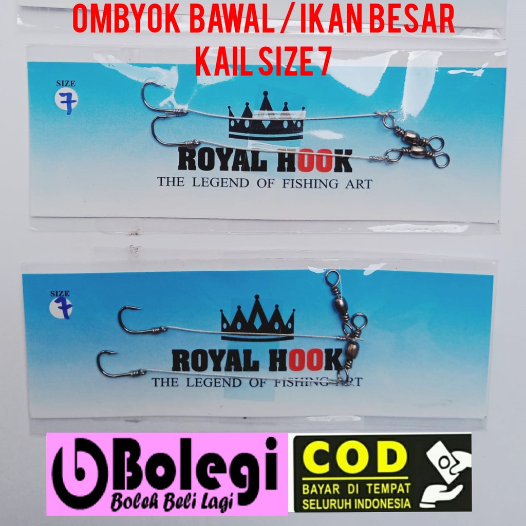KAIL OMBYOK IKAN BAWAL / IKAN BESAR UKURAN KAIL 7 PANCING