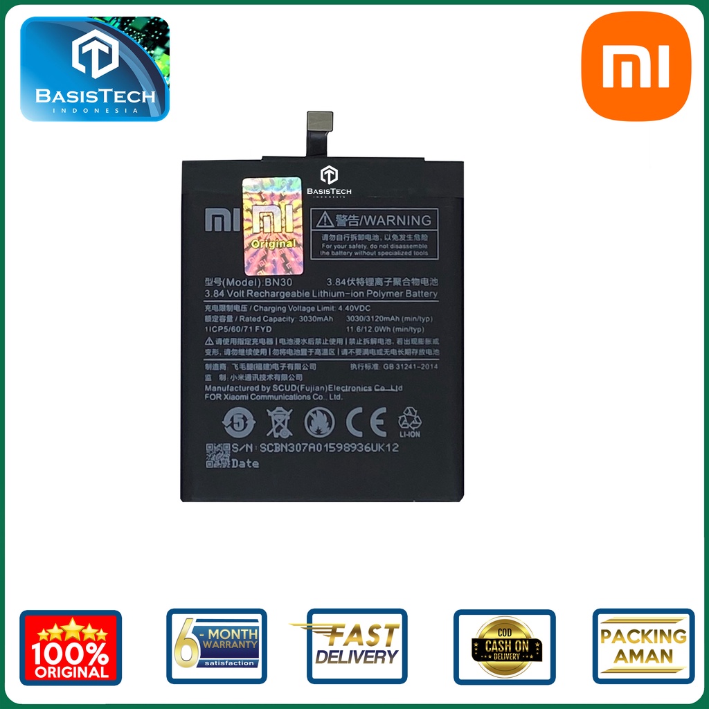 BATERAI XIAOMI REDMI 4A - BN30 - ORI