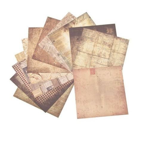 Scrapbooking Paper Pack 15x15cm - Vintage Background (24 sheets)