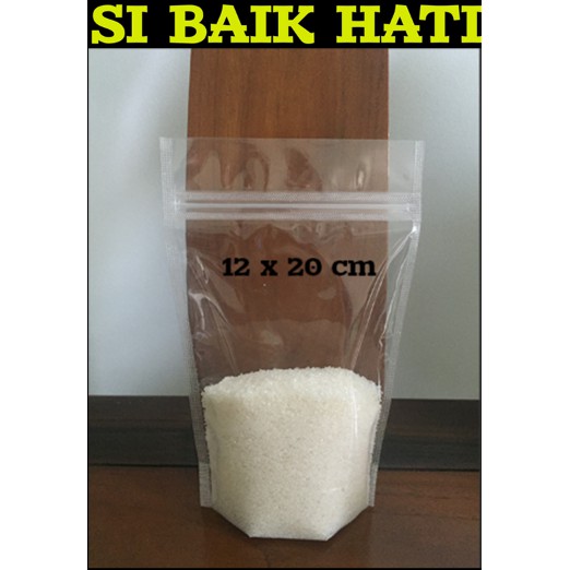 PLASTIK STANDING POUCH TEBAL 12 x 20 CM (ISI 50 PCS)