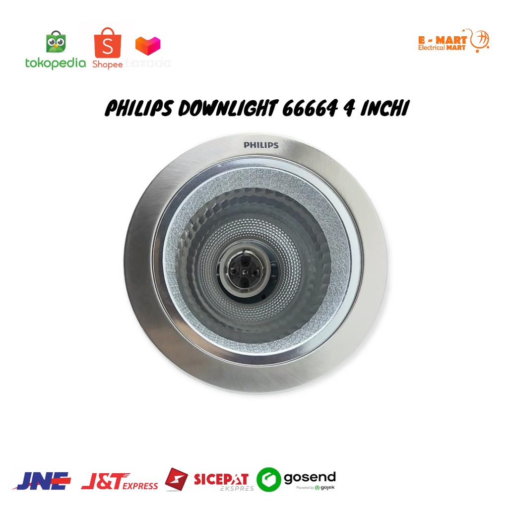 Philips Downlight 66664 4 inchi Putih TANPA COVER