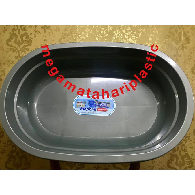Kolam Bak Ikan Kura Turtle Tortoise Fishpond Serbaguna Silver