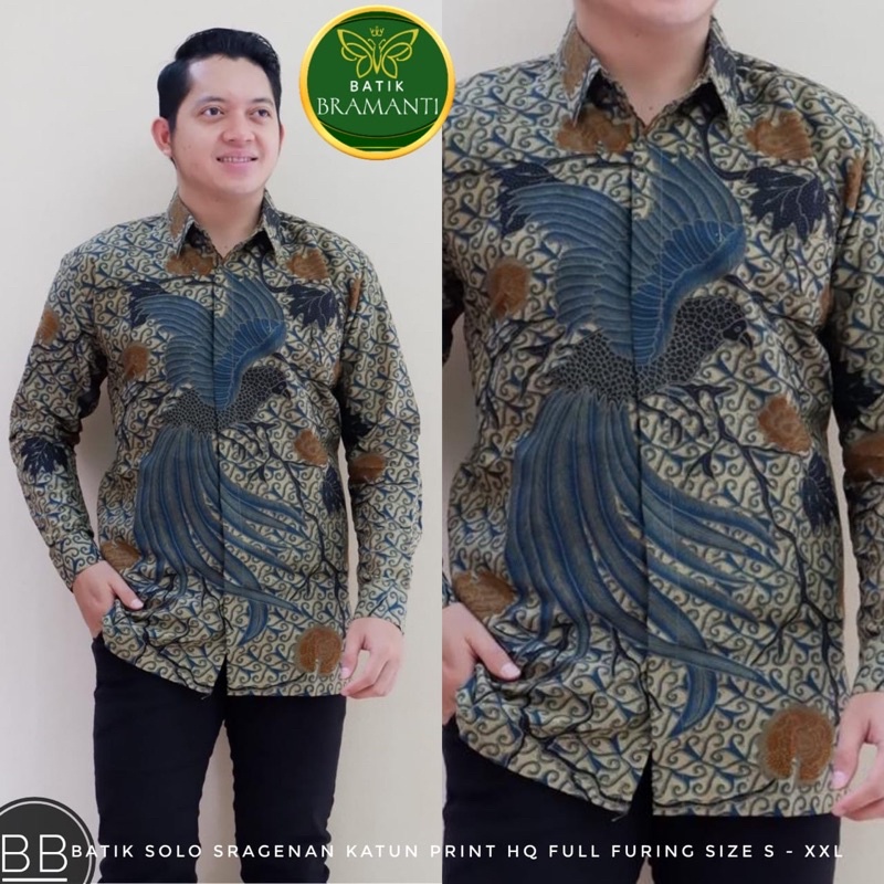 Batik CENDRAWASIH PAPUA Full Furing Katun Halus Size M-XXL High Quality