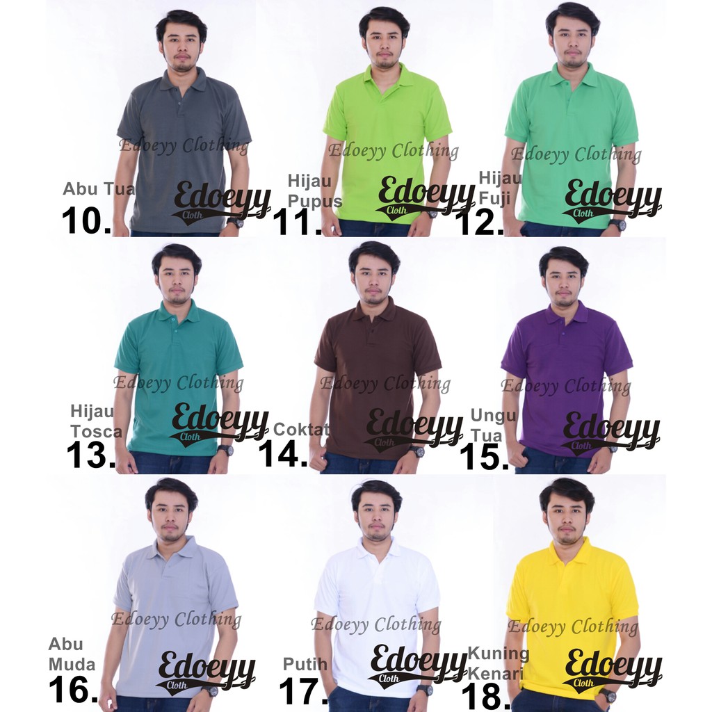 PROMO TERBARU Kaos Polo Polos Pria Murah Harga Grosir / Poloshirt / Baju Berkerah / Kaos Distro /