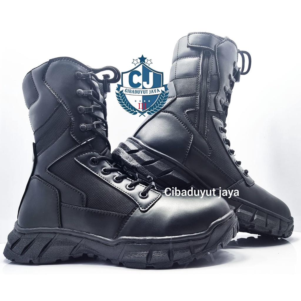 SEPATU PDL TNI POLRI TERBARU SECURITY PDL HITAM WATERPROOF TERLARIS!
