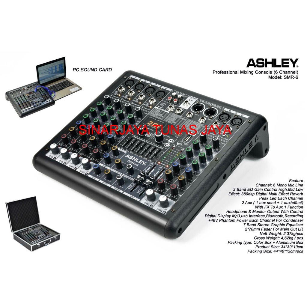 MIXER ASHLEY SMR 6 ORIGINAL PRODUCT free HARDCASE