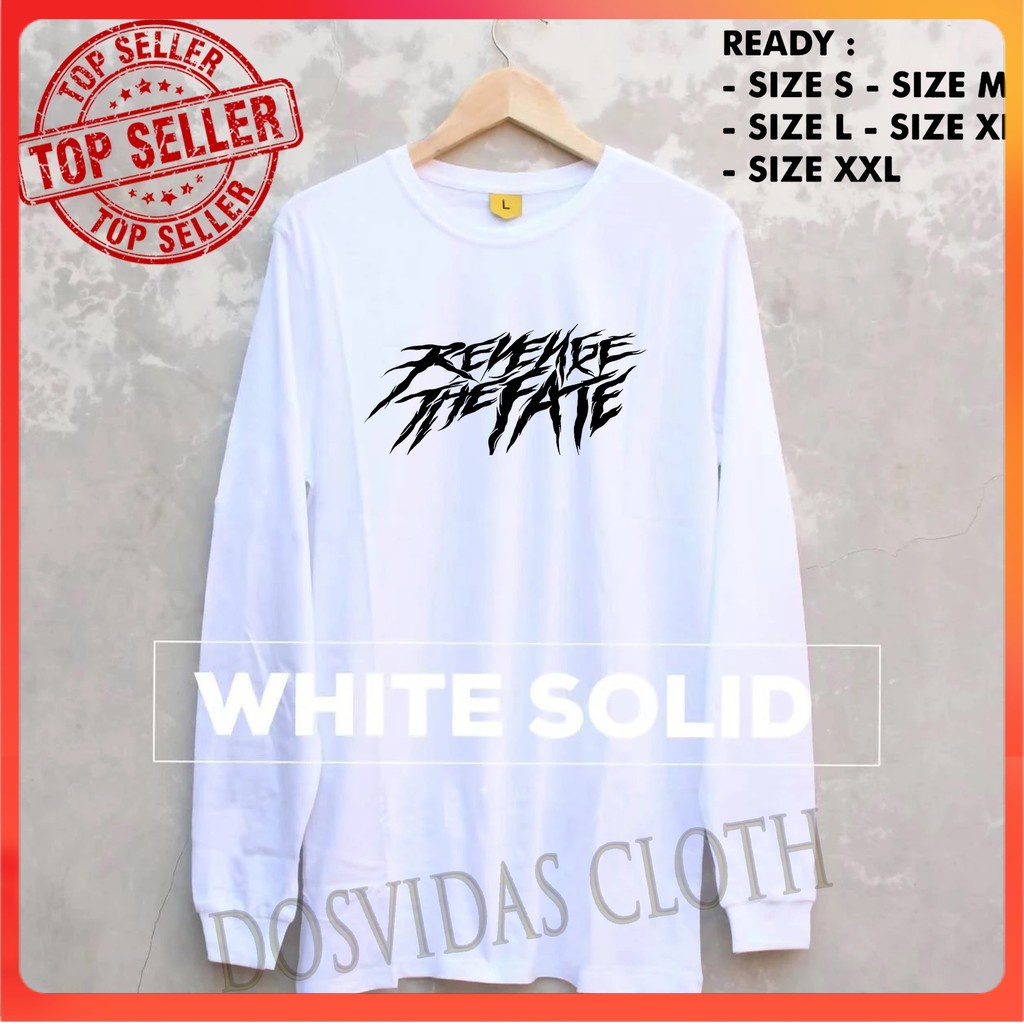 Import Quality MURAH BAJU KAOS LENGAN PANJANG REVENGE THE FATE keren RTF