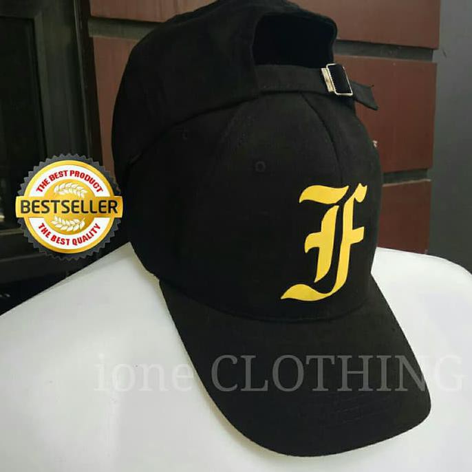 Terlaris Topi Baseball Logo F Hitam