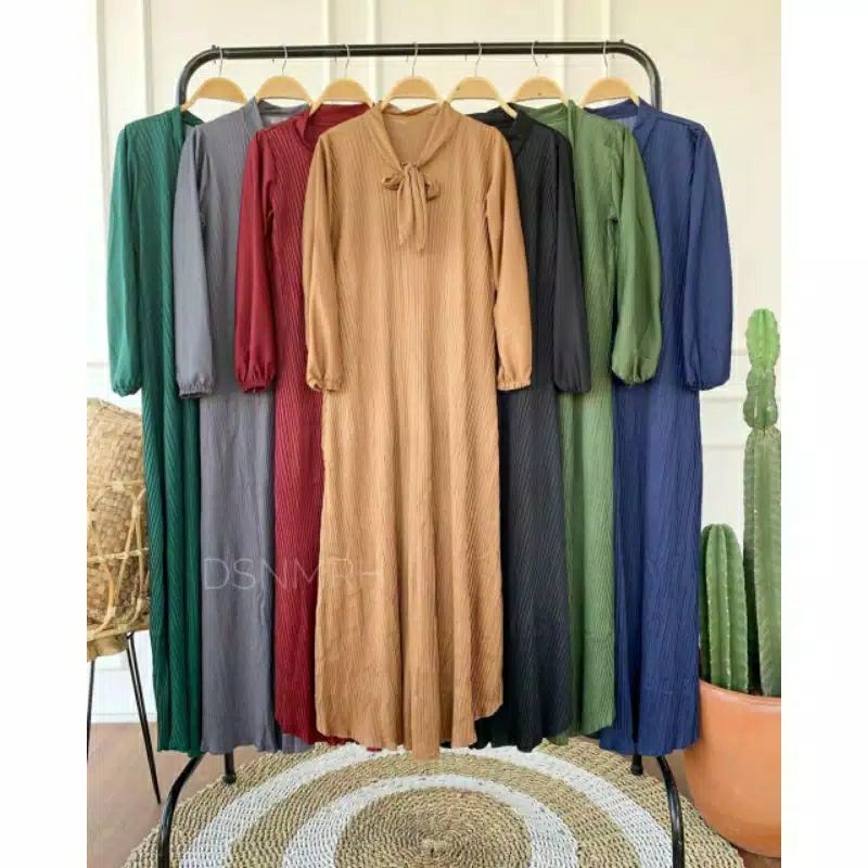 Gamis Plisket Pita Bisa Jumbo | Gamis Pita Murah