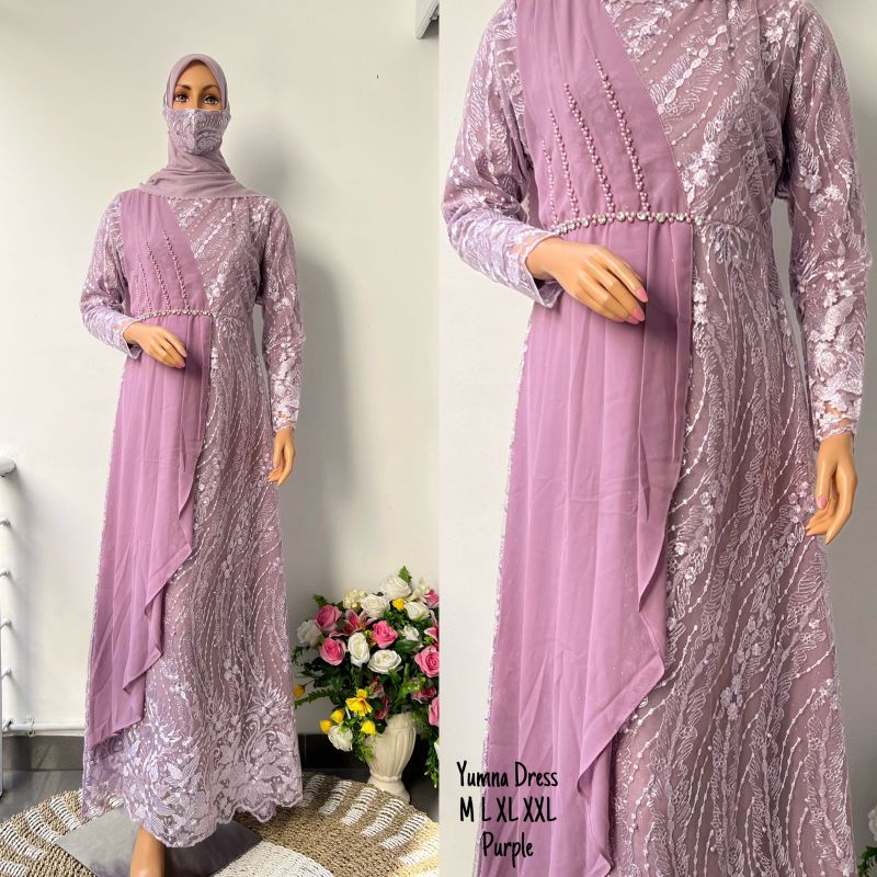 GAMIS TILE YUMNA PREMIUM / GAMIS TILE / GAMIS / GAMIS TILE TERBARU / GAMIS KONDANGAN / GAMIS PESTA / KEBAYA / GAMIS BRUKAT / GAMIS WISUDA / GAMIS WISUDA / GAMIS PENGANTIN