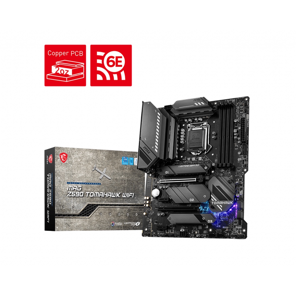 MSI MOTHERBOARD MAG Z590 TOMAHAWK WIFI Intel Z590 LGA 1200 ATX