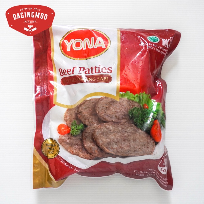 

Yona Beef Patties 500gr dan 1kg (Isi 10 dan 20 pcs) / Beef Patty Burger / Isian Burger