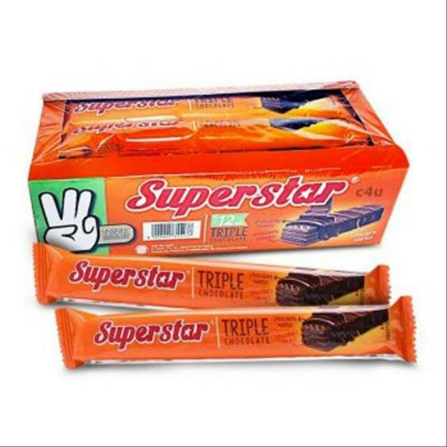 

Wafer superstar 1 Box Isi 12 Pcs