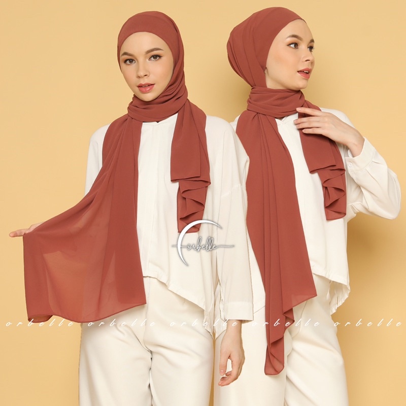 PASHMINA MELAYU TALI INSTAN CERUTY BABYDOLL  •  PASHMINA MALAY