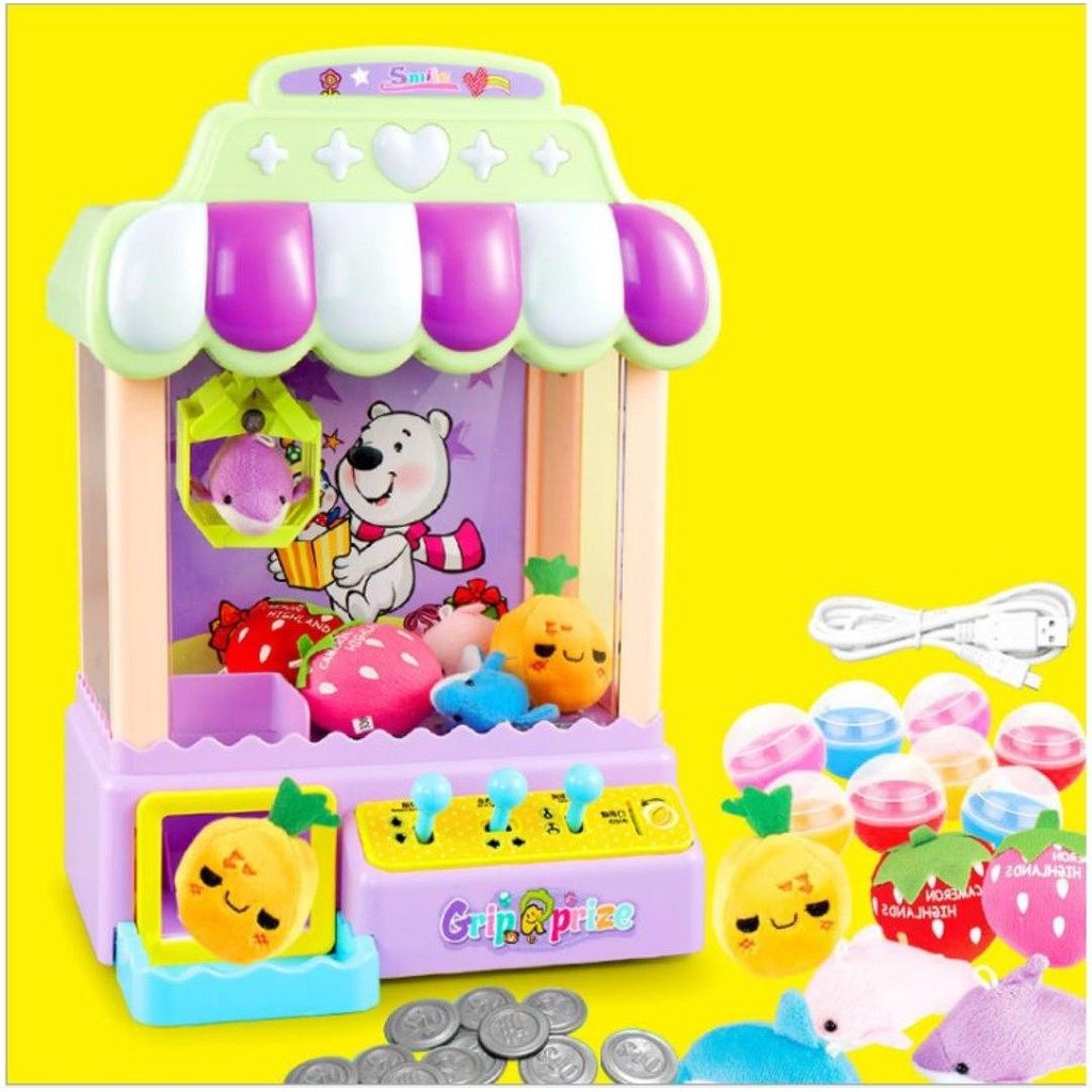 JOY CLAW mainan claw machine Mainan anak mesin capit boneka candy graber mainan tangkap bola candy catcher